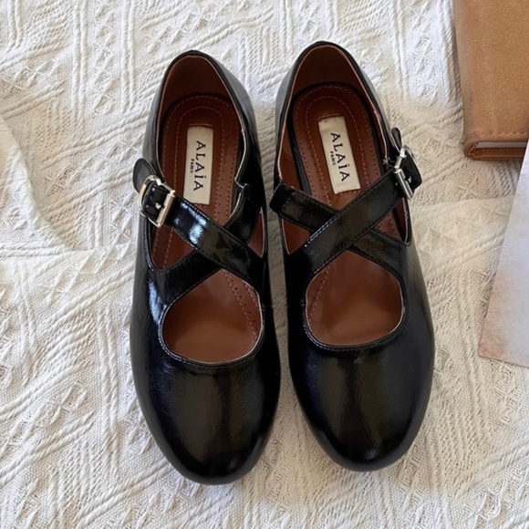 Alaia brown women's flats - Picture 3 of 5